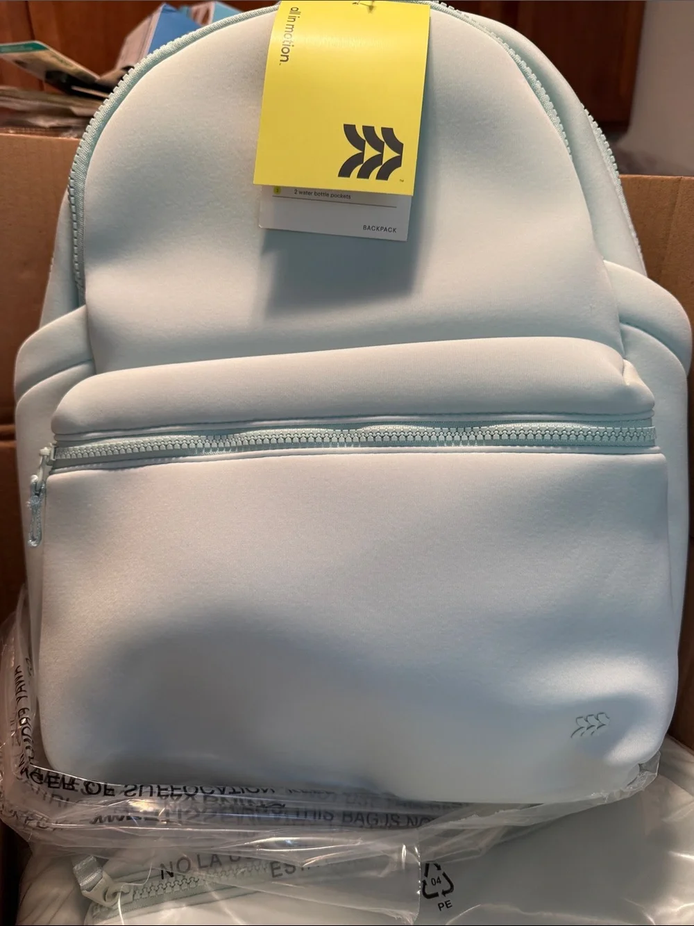 All In Motion light green Neoprene Backpack - Picture 1 of 7